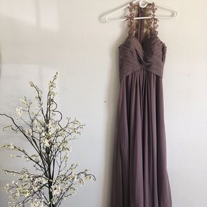 Dusty purple bridesmaids dress